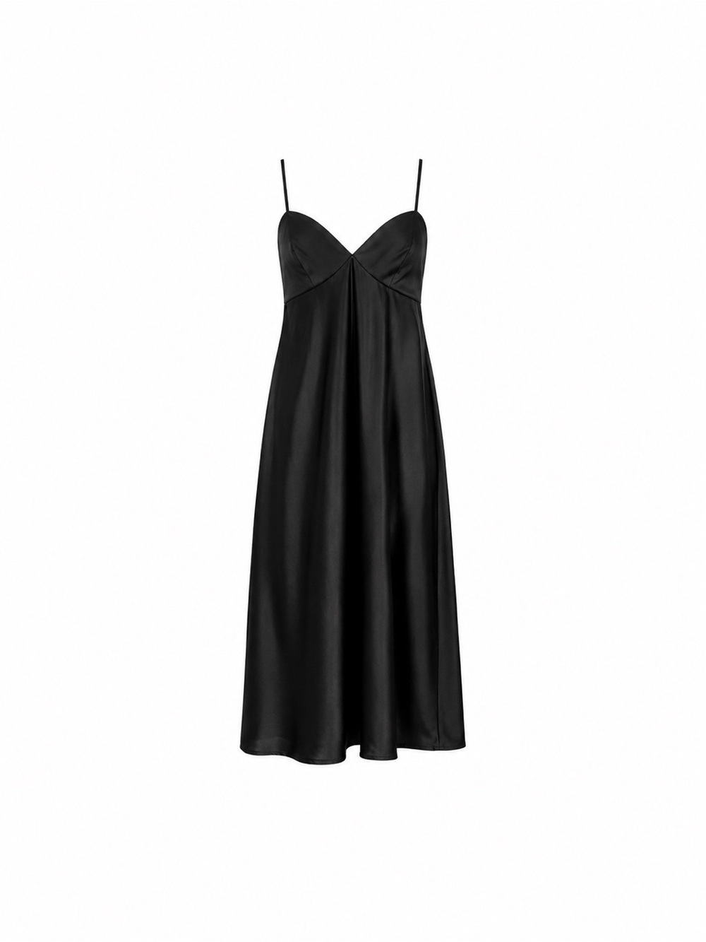 Altar'd State Black Satin Slip Dress